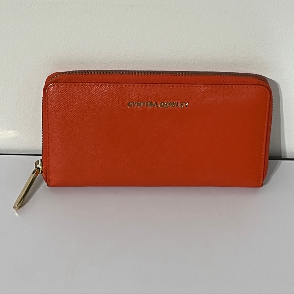 Cynthia Rowley Zip Around Pebbled Leather Wallet